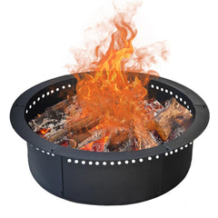 soulmate front view of assembled fire pit ring showing clean rim and fit