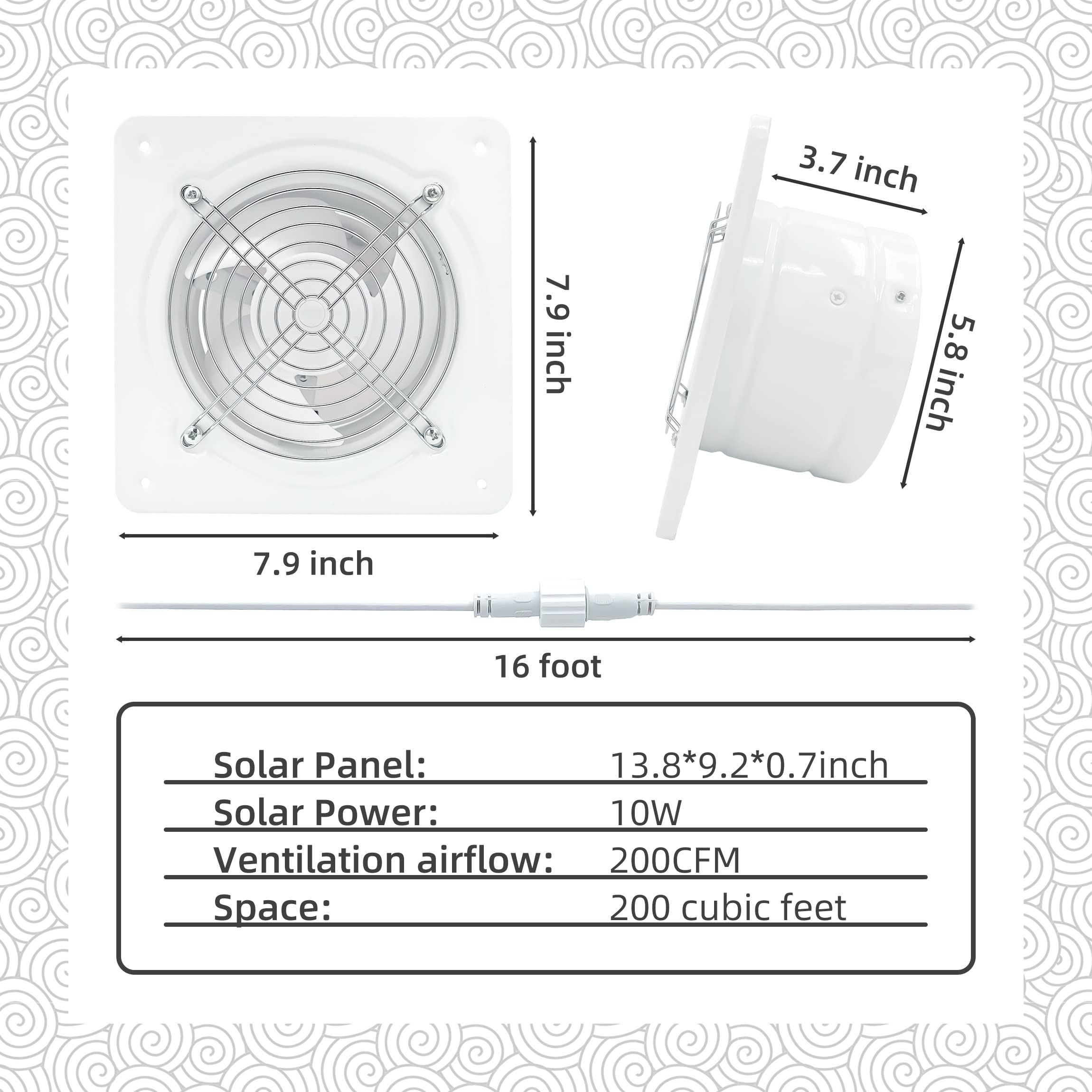 SOULVOLVE fan beside tools for scale showing compact installation benefit