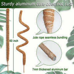 Soupiar close-up of coco coir texture promoting aerial root attachment