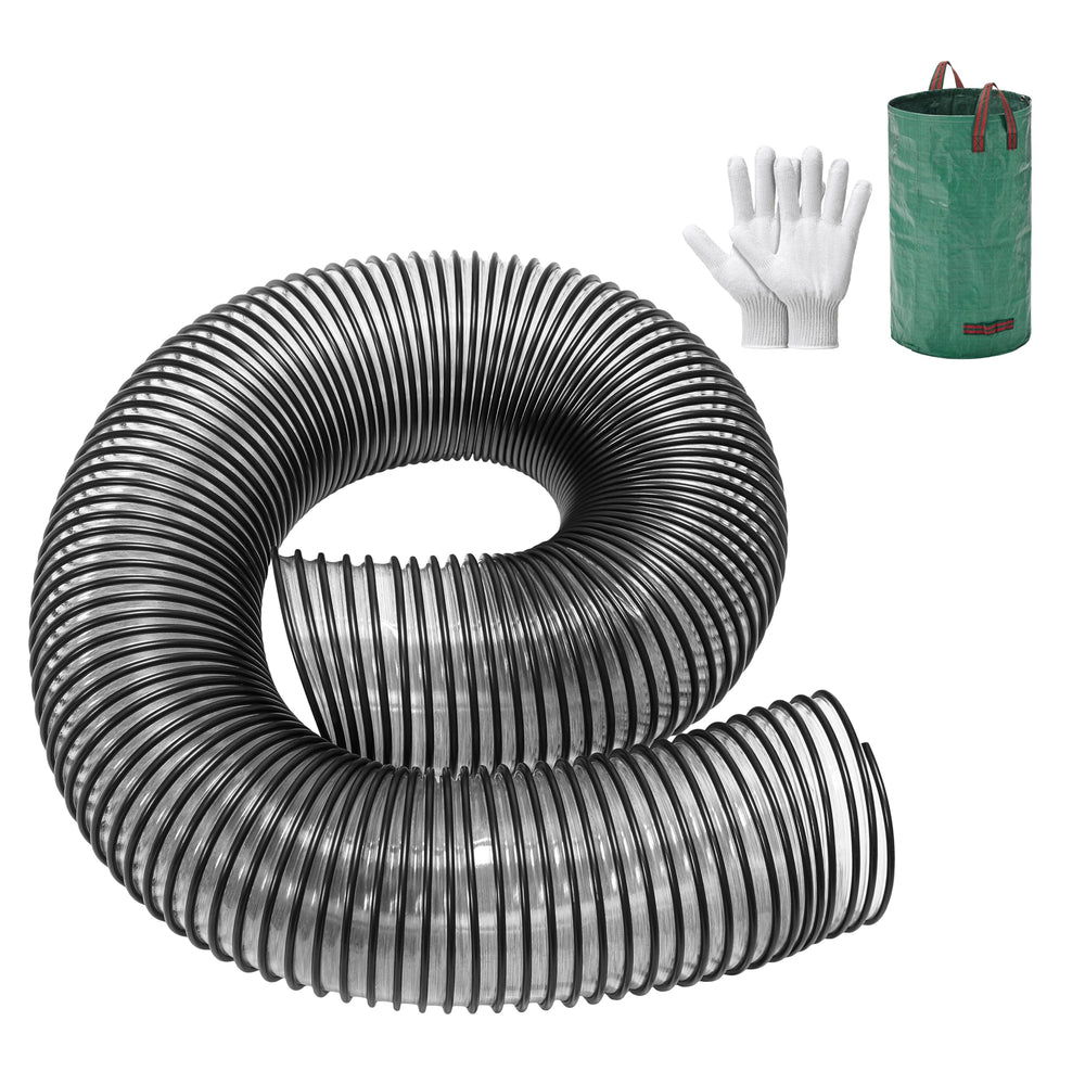 SOVARCATE front view of 8-inch bagger hose showing durable profile and fit benefit