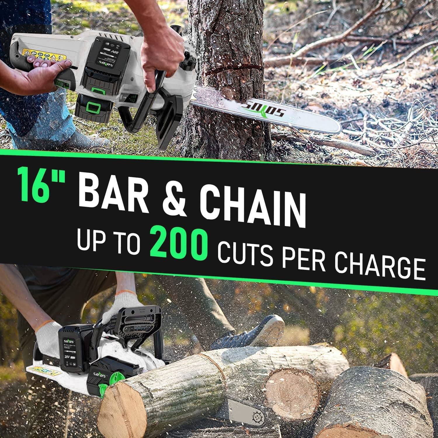 SOYUS 4.0Ah battery and charger included for immediate cordless use