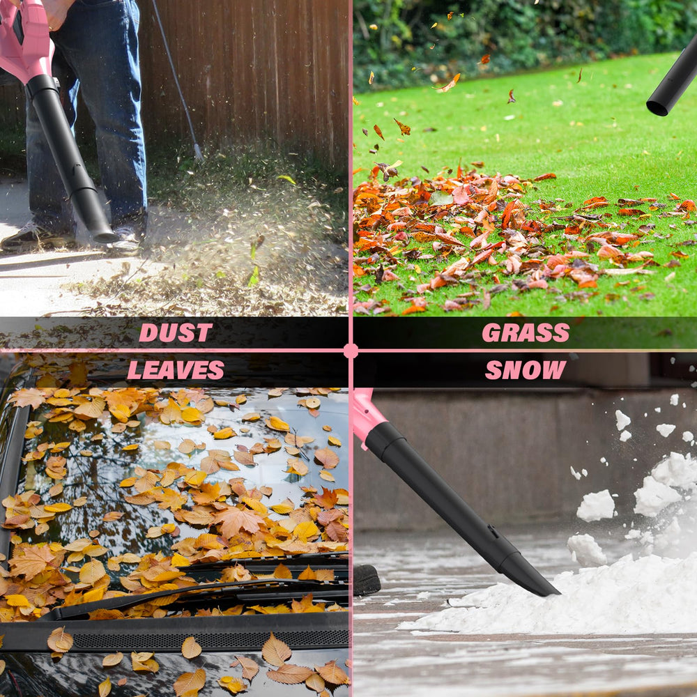 SOYUS in use clearing driveway demonstrating fast debris removal benefit