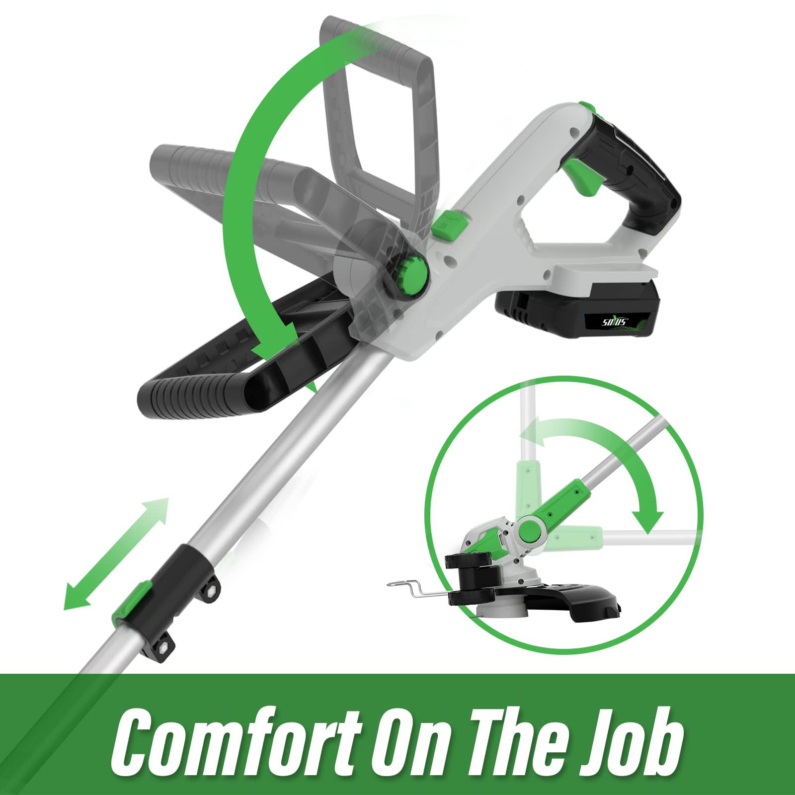 SOYUS set of eight replacement spools and lines for continuous trimming convenience