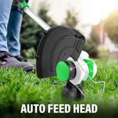 SOYUS support wheel attached in edger mode for straight borders and steady control