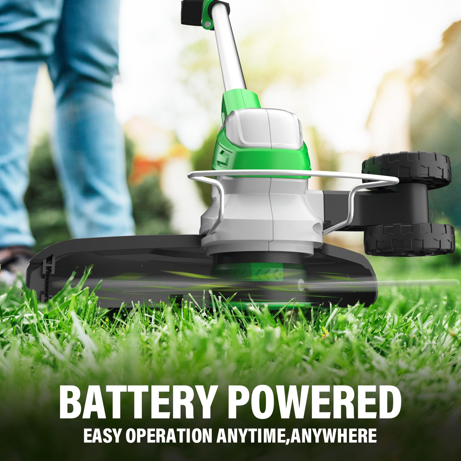 SOYUS two 20V batteries and fast charger for extended runtime and quick recharge