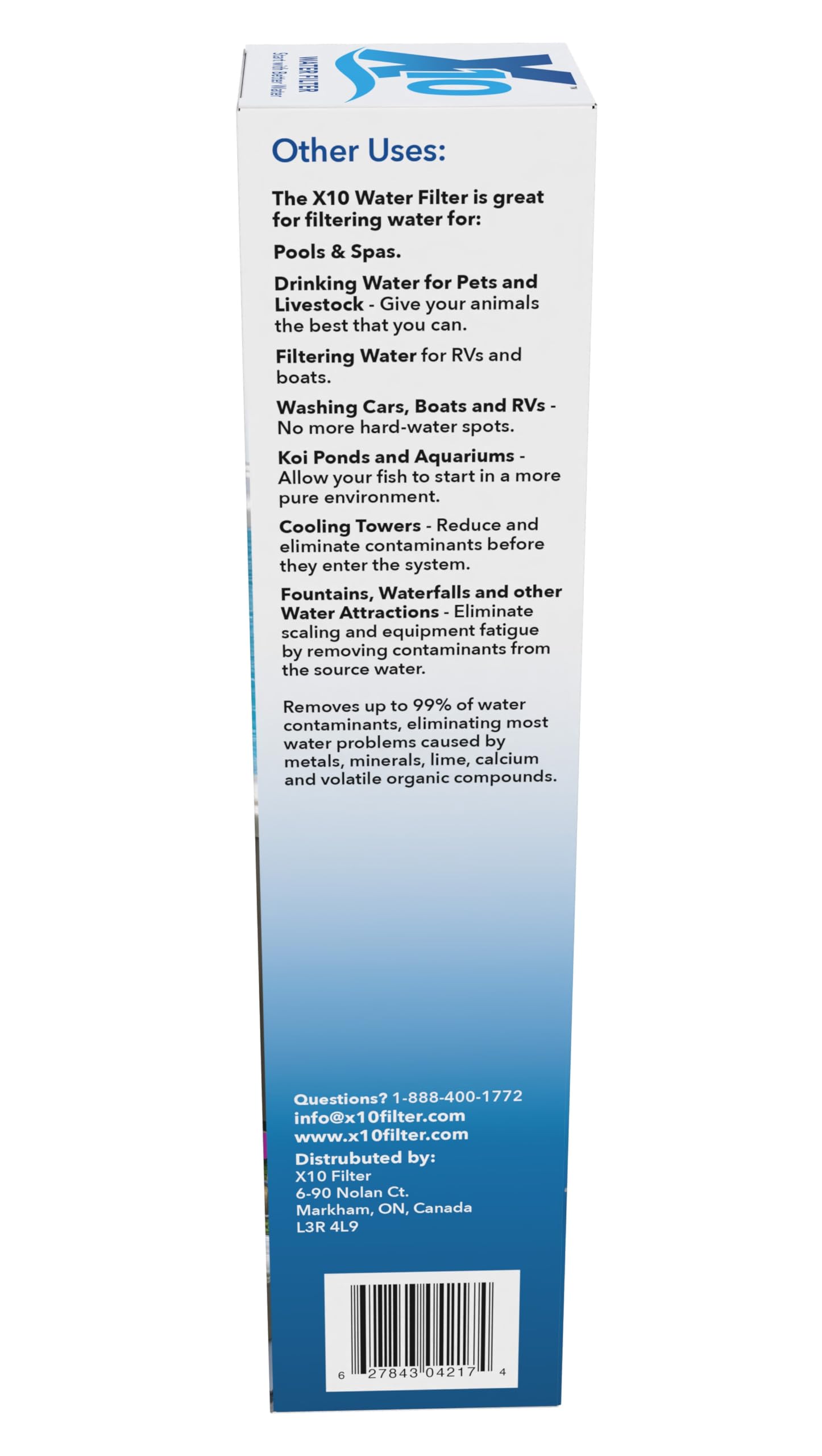 Spa Marvel X10 comparison showing reduced scale with treated water