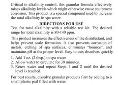 SpaChoice being added at spa side illustrating clearer water and stabilized pH