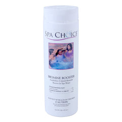 SpaChoice front packaging showing 2-pound bromide booster and clear product benefits