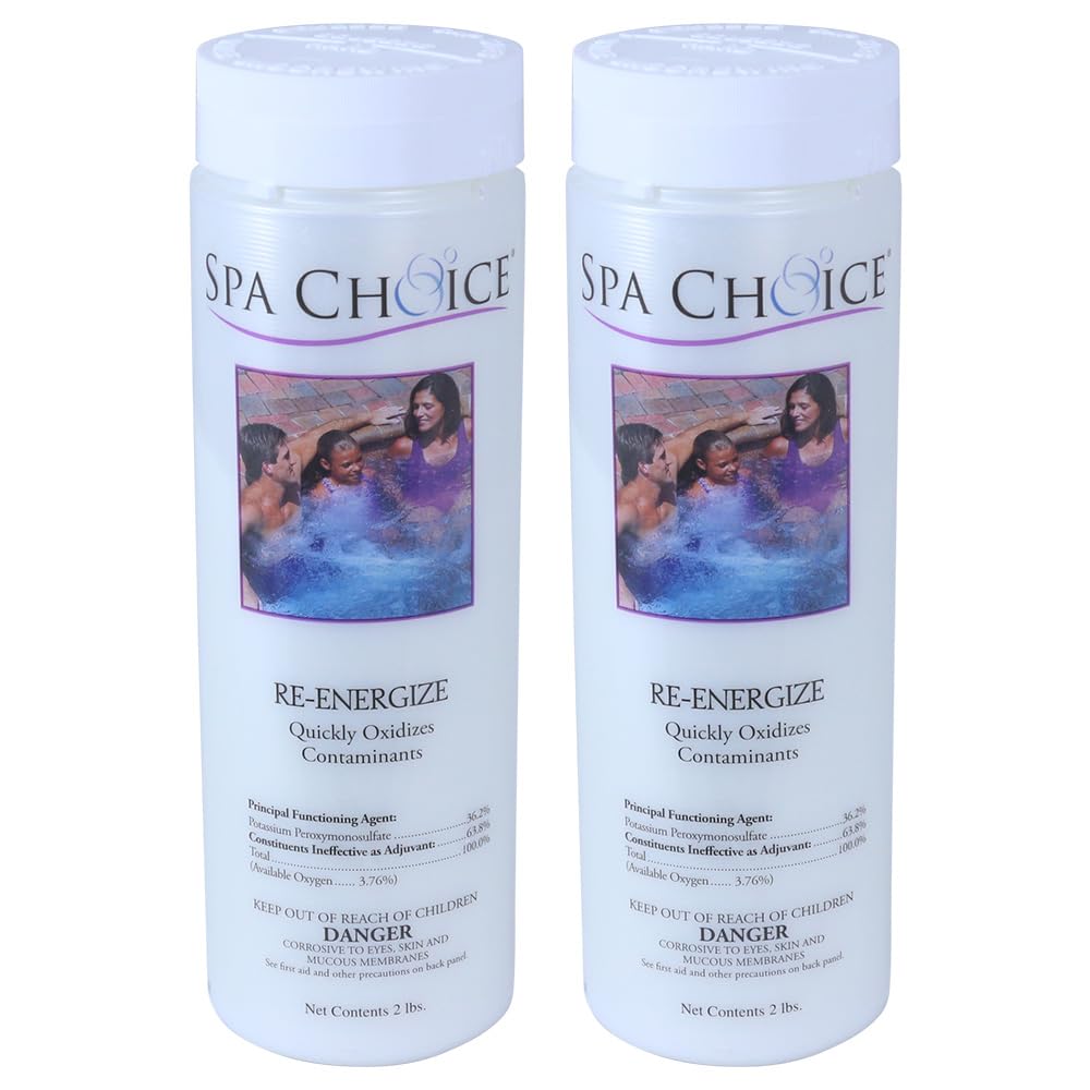 SpaChoice front packaging showing two 2-pound bags and clear product benefit