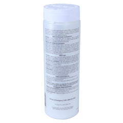 SpaChoice measuring dosage scoop demonstrating correct 2 ounces per 500 gallons