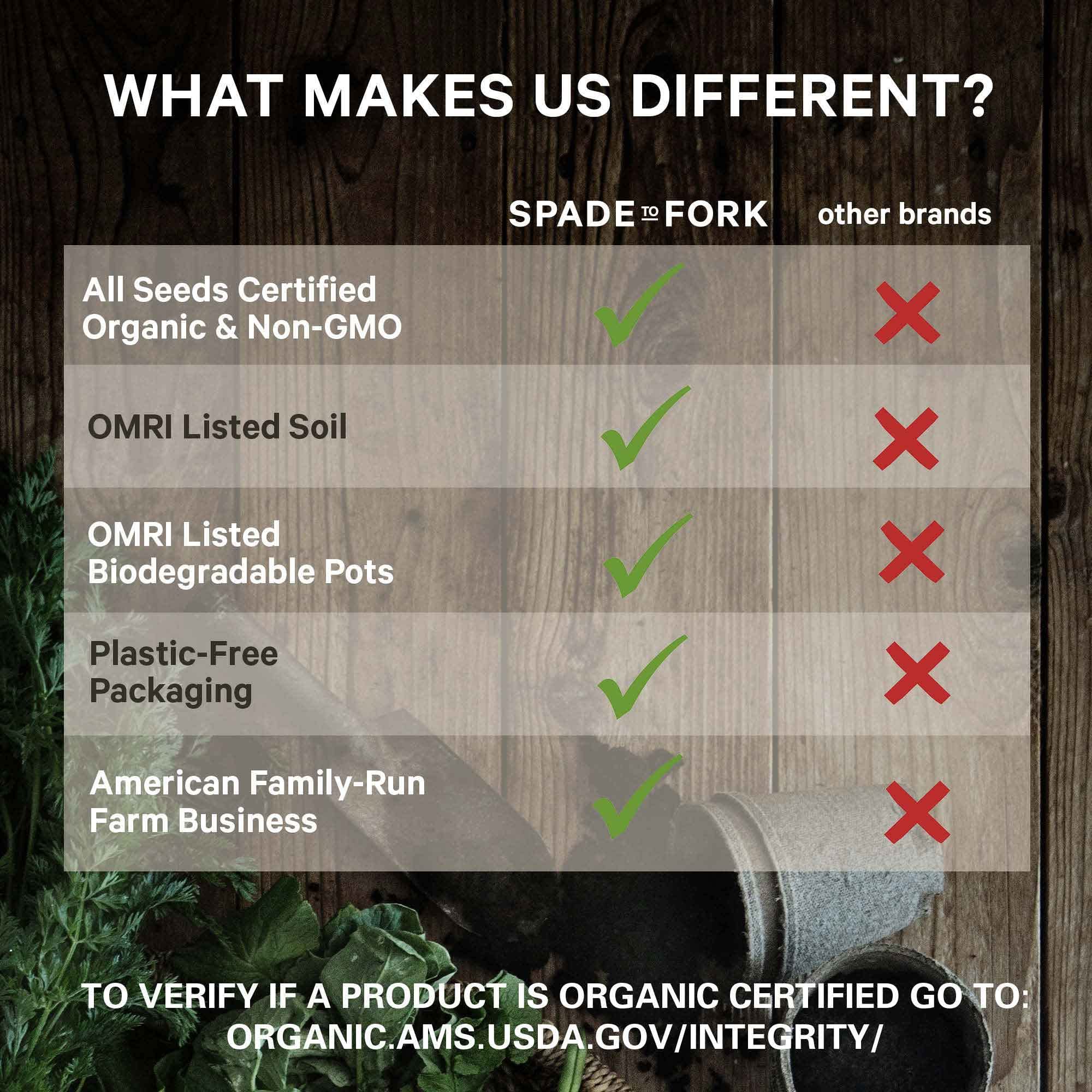 Spade To Fork wood-burned plant markers showing tidy garden organization