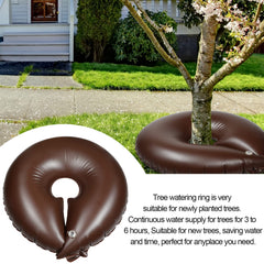 Spakon filled 15-gallon bag around tree base delivering deep root hydration