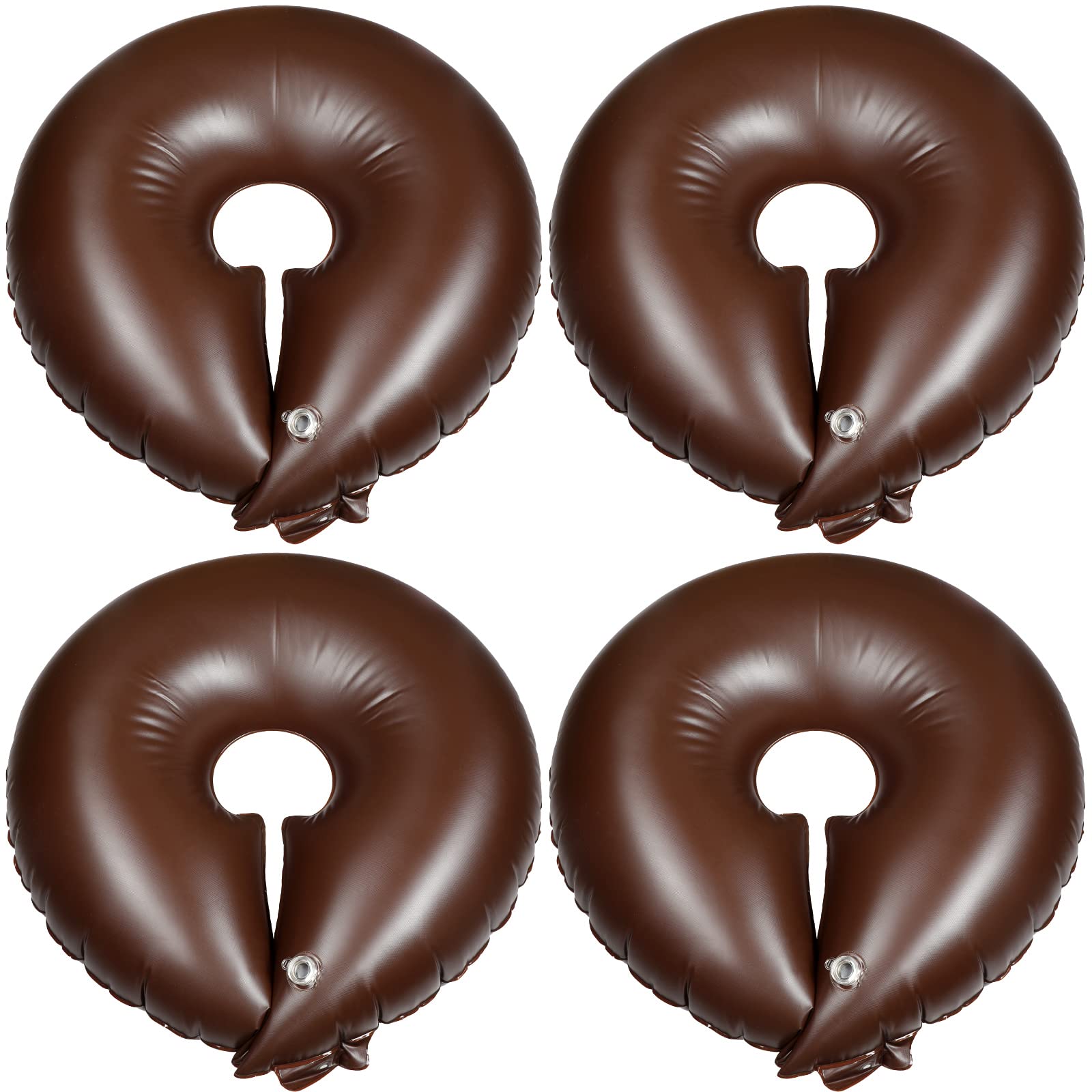 Spakon 4-pack front view showing four brown watering rings and packaging benefits