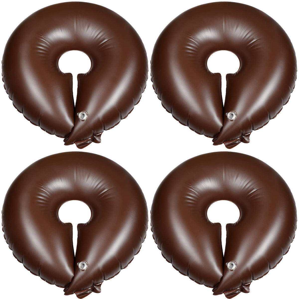Spakon 4-pack front view showing four brown watering rings and packaging benefits