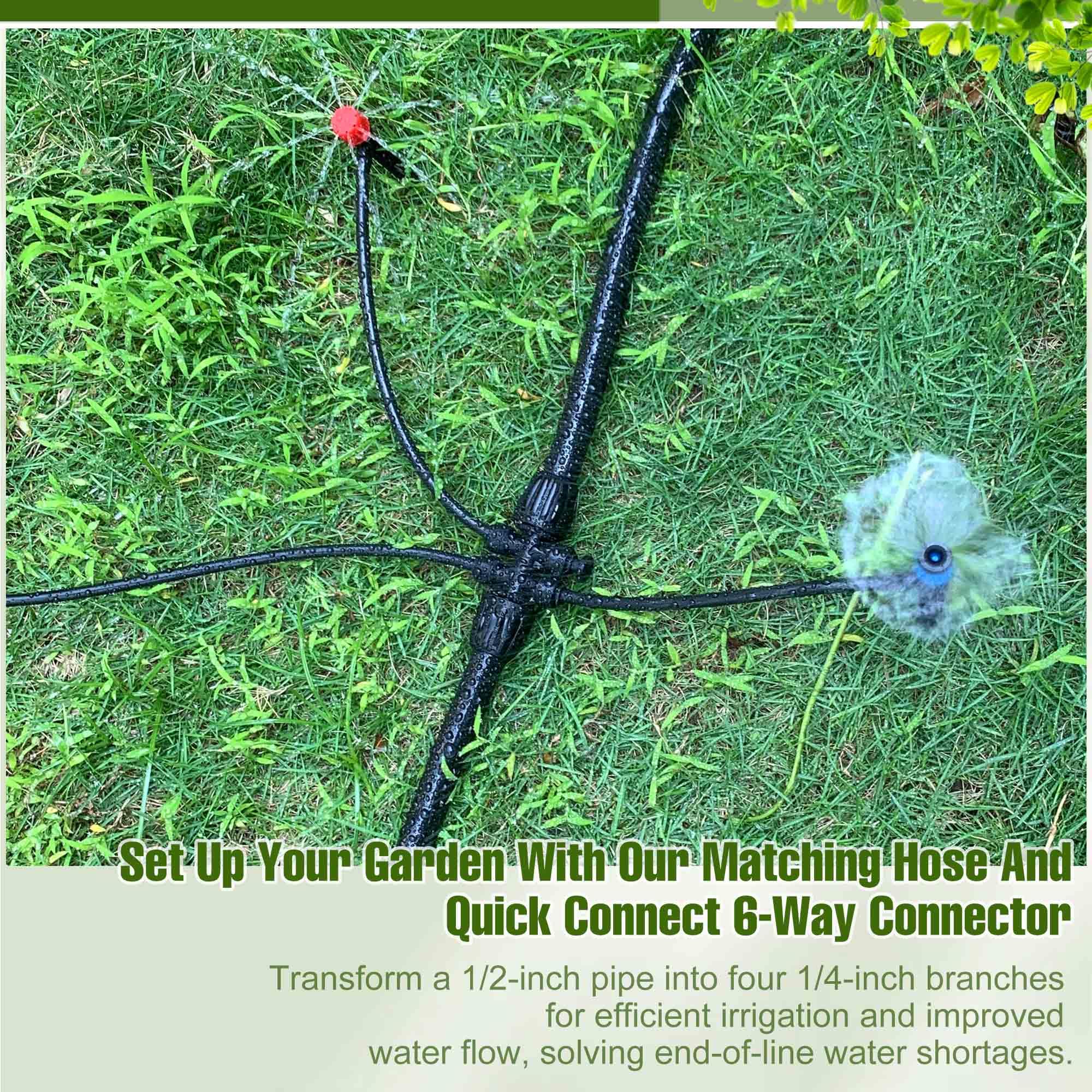 Spalolen tubing installed in garden highlighting efficient water distribution