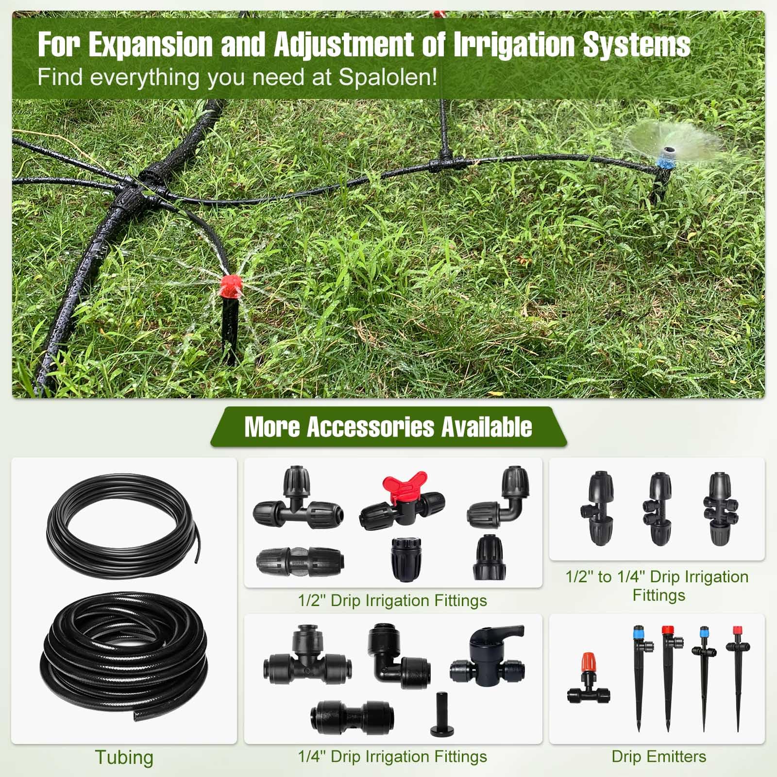 Spalolen boxed kit with tubing and connectors showing ready-to-install convenience
