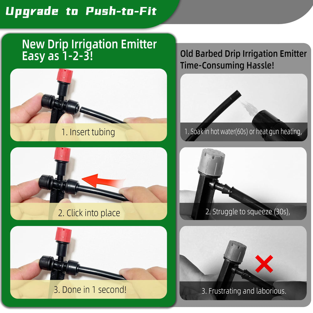 Spalolen push-to-connect tubing connection demonstrating quick installation