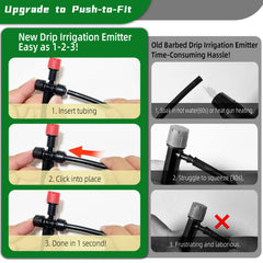 Spalolen push-to-connect tubing connection demonstrating quick installation