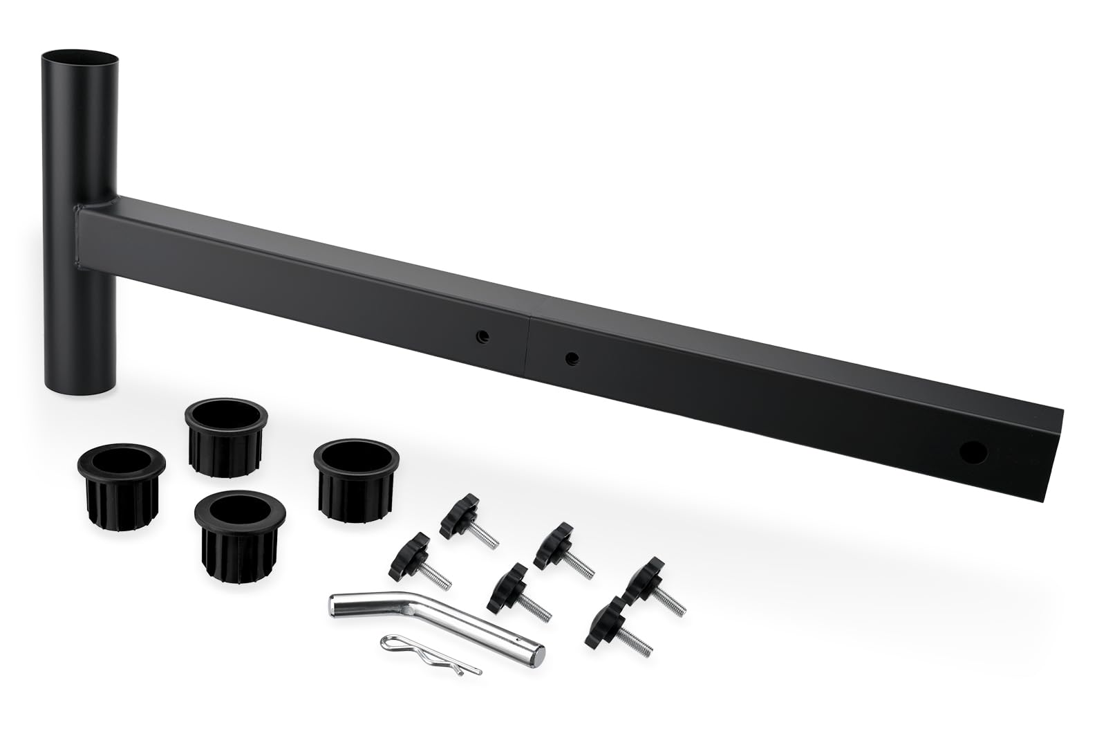 SPARKWHIZ front view mounted on truck showing stable hitch shade