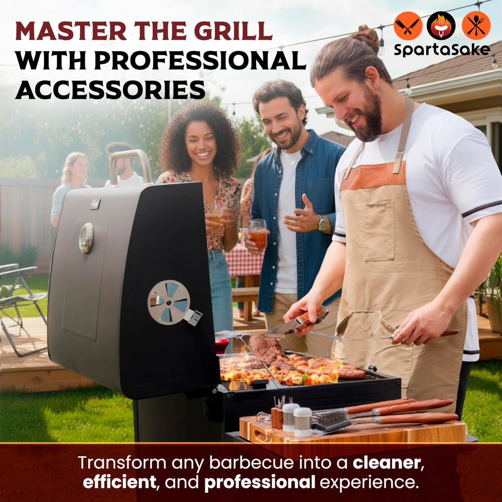 SpartaSake flavor injector and basting brush together for controlled marinade and glazing