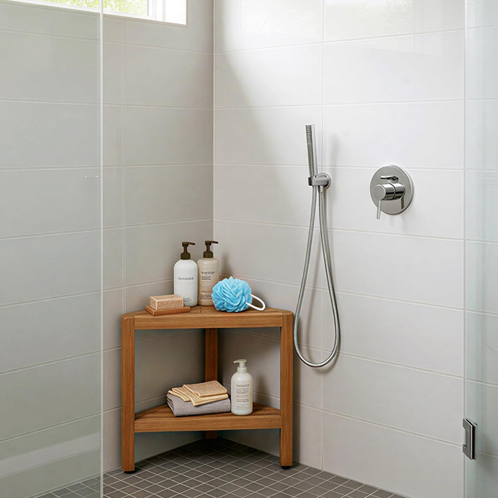 SPATEAK Asta Bora angled view highlighting shelf storage and accessibility