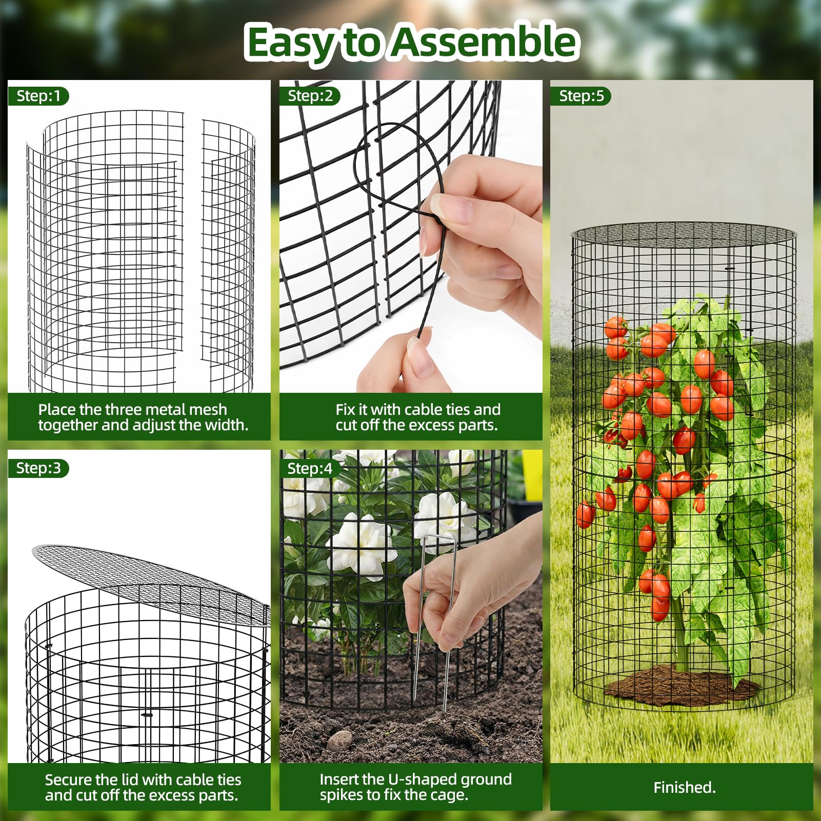 SPECILITE all contents laid out displaying mesh panels zip ties stakes gloves for convenience