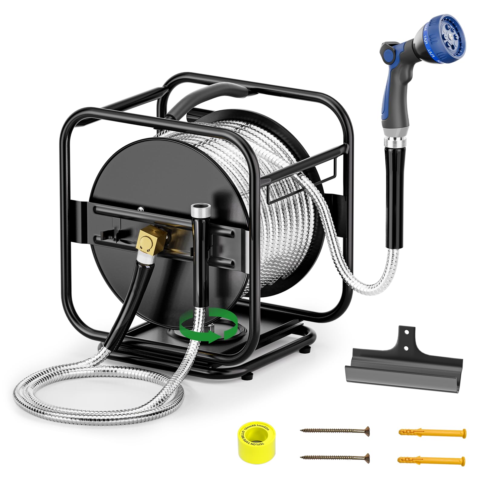 SPECILITE front view of reel and packaging showing sturdy build and easy install benefit