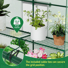 SPECILITE interior staged with shelves and pots to maximize growing space