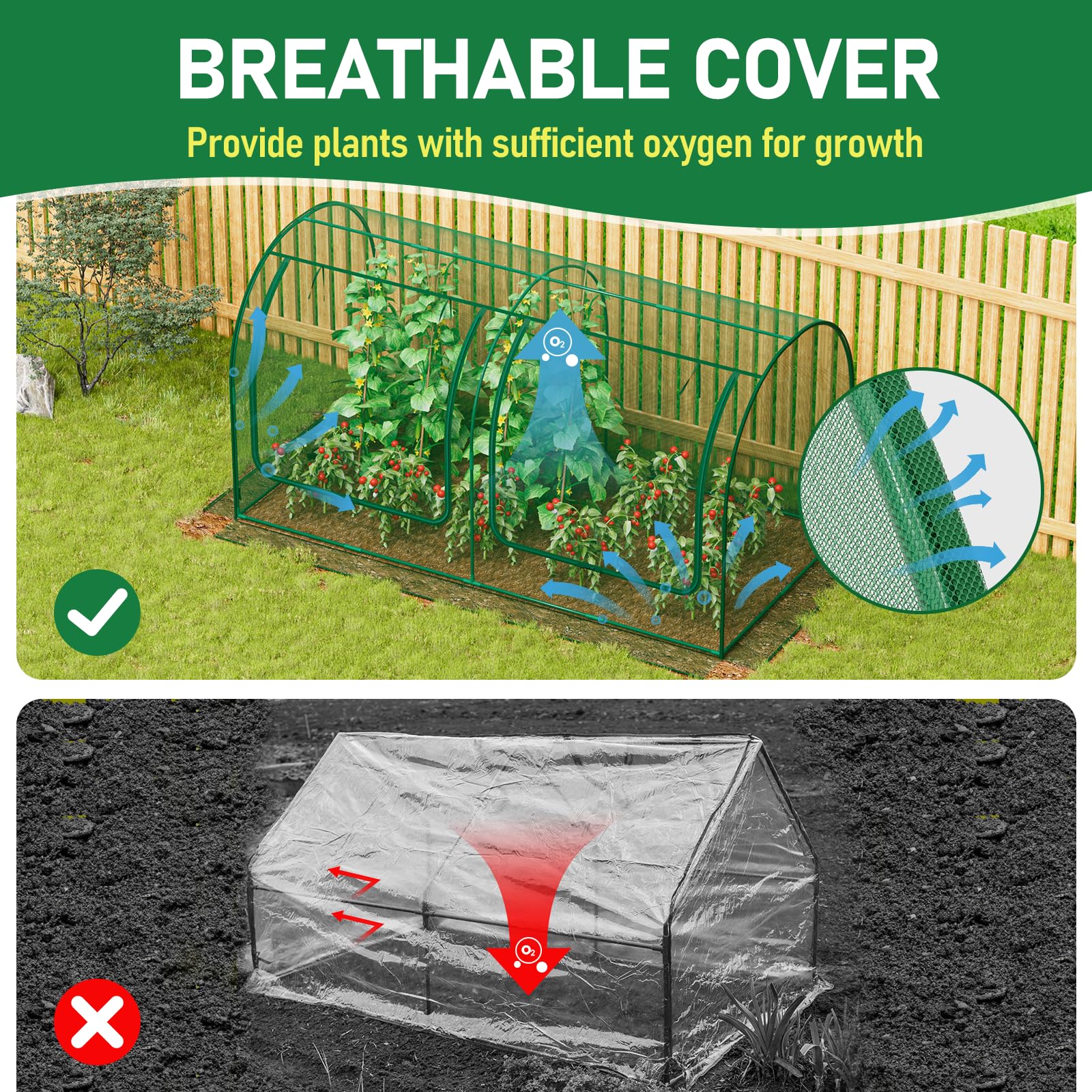 SPECILITE zipper door detail illustrating smooth access for gardening
