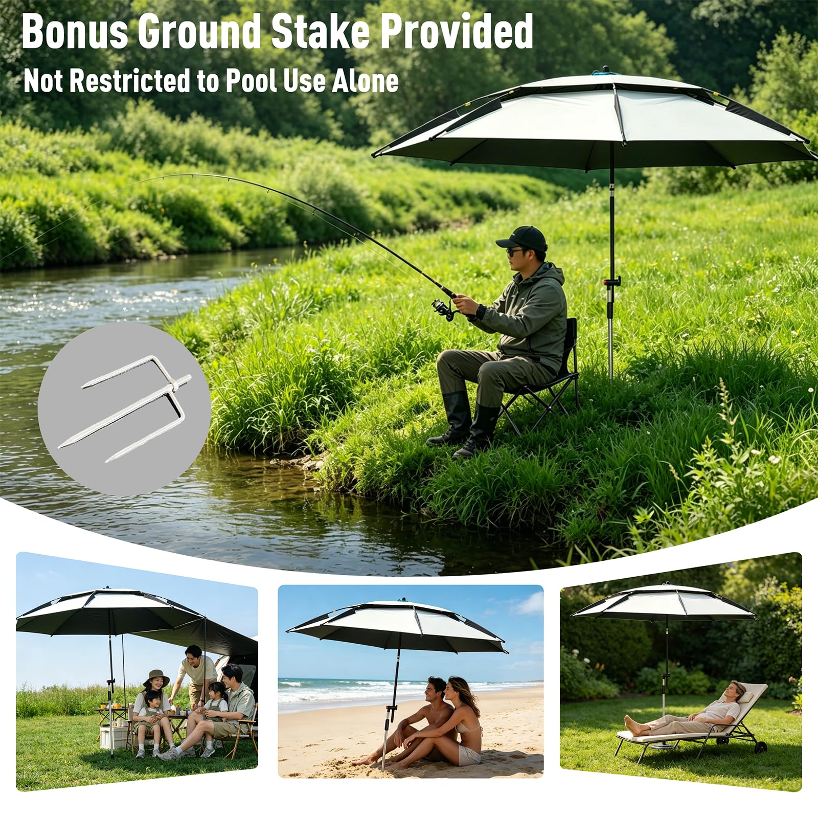 SpeedEdge carry bag and ground stake for portable storage and transport