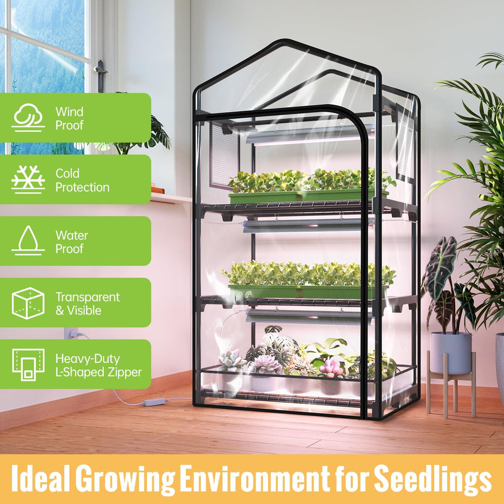 SpeePlant zipper door and ventilation window for easy access and humidity control