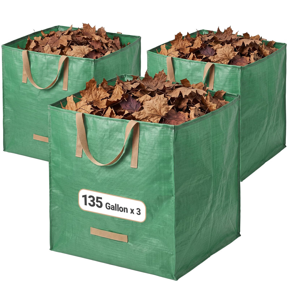 SPEPLA front view of three 135 gallon yard bags ready for big cleanups