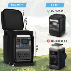 Speqerk bag external pocket with cables showing organized storage benefit