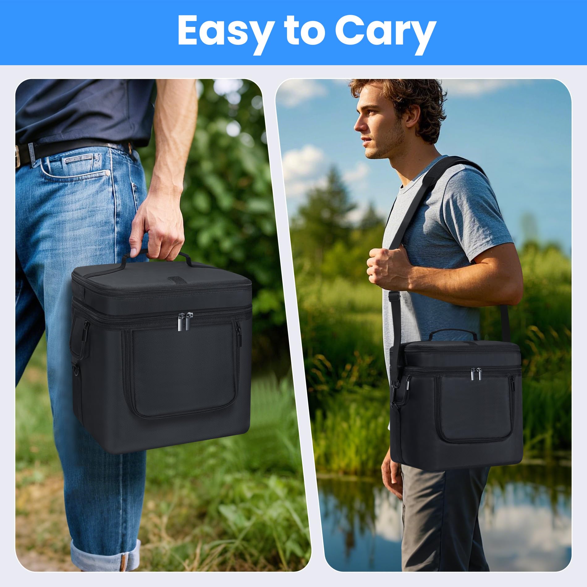 Speqerk carrying case in outdoor use enabling easy in-bag operation
