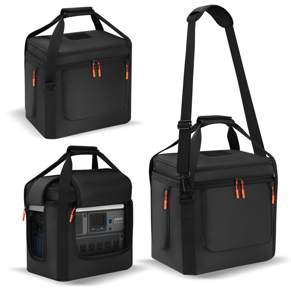 Speqerk front view of the carrying case showing secure fit and quick-access zip for easy use