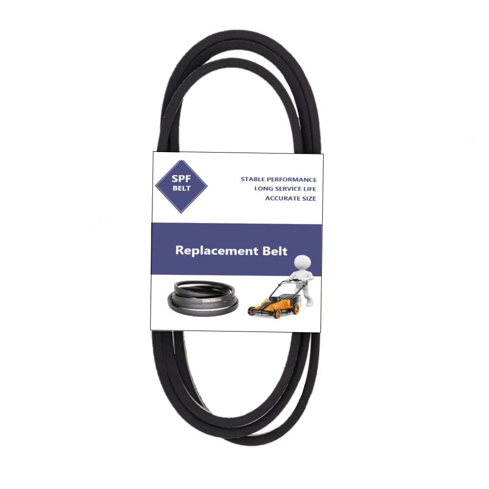 SPFMARKPARTS front view of 60-inch deck belt showing full length and profile benefit of correct fit
