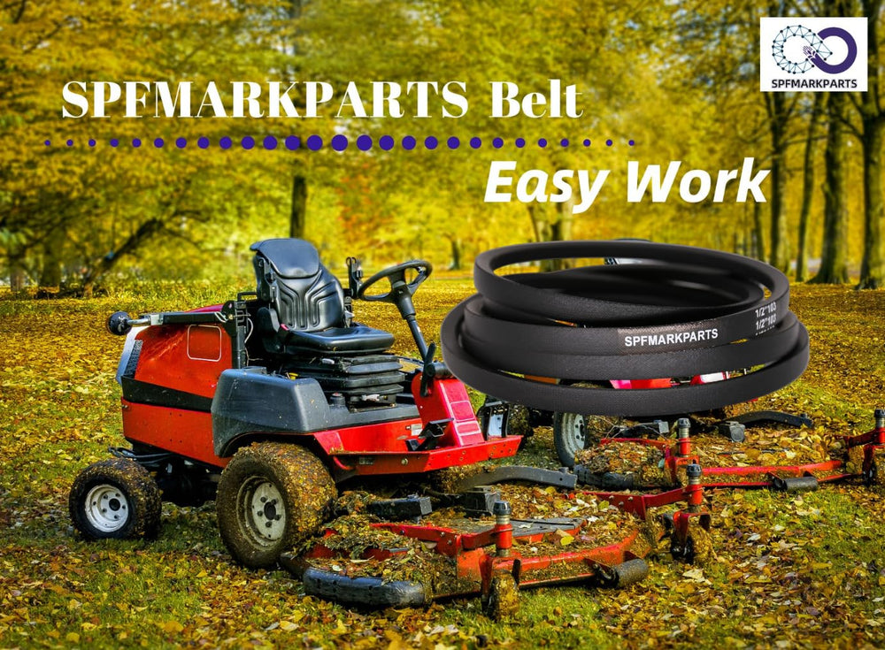 SPFMARKPARTS installed on zero-turn mower deck demonstrating restored drive performance