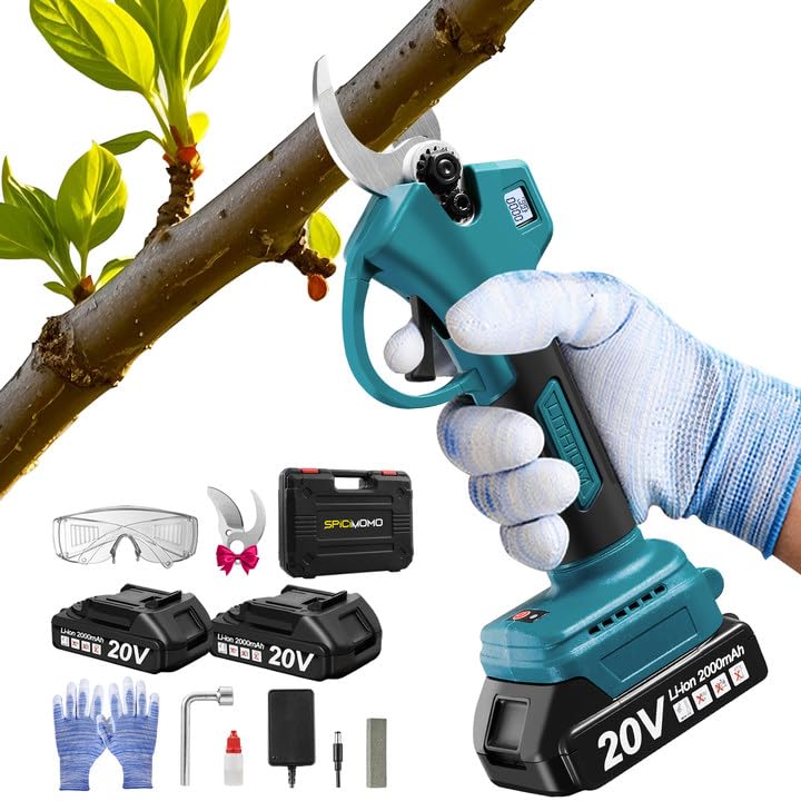 SPICIMOMO pruner front view showing form and easy access controls for safer trimming