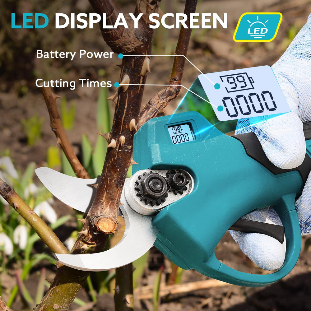 SPICIMOMO LCD display and controls showing battery level for smarter job planning