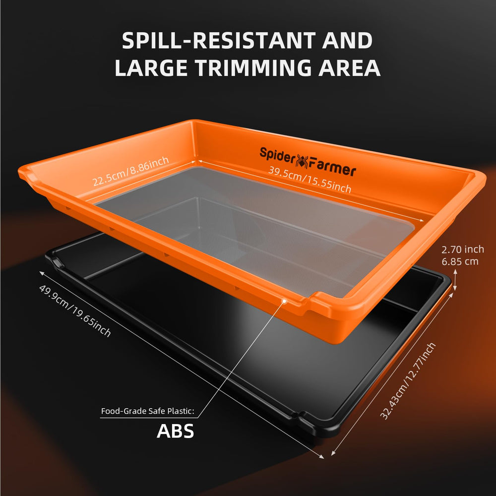 Spider Farmer close-up of 150 micron mesh screen displaying fine sift precision