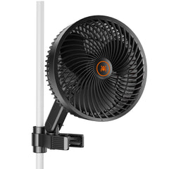 Spider Farmer front view of 6-inch clip fan showing compact form and airflow benefit