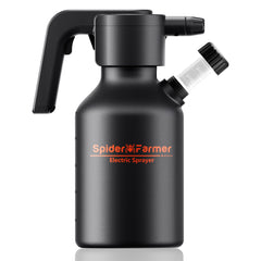 Spider Farmer sprayer front packaging showing 0.5 gallon capacity and features