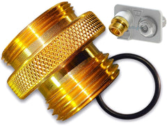 Spigotmaster SPGTM-9 front view showing adapter and finish, durable and precise