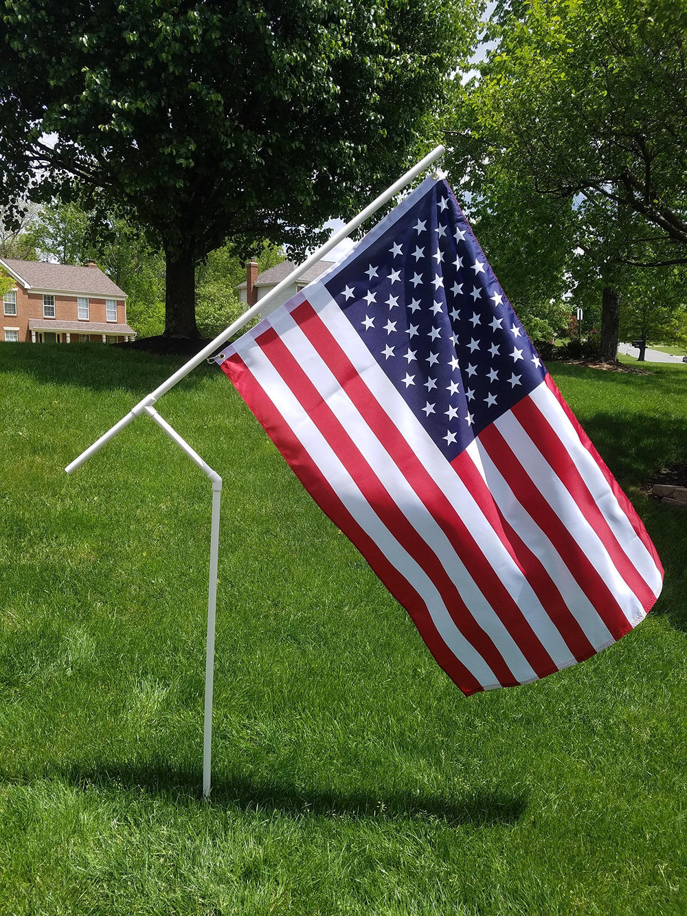 Spinner Flag glued PVC fittings close-up highlighting durable construction