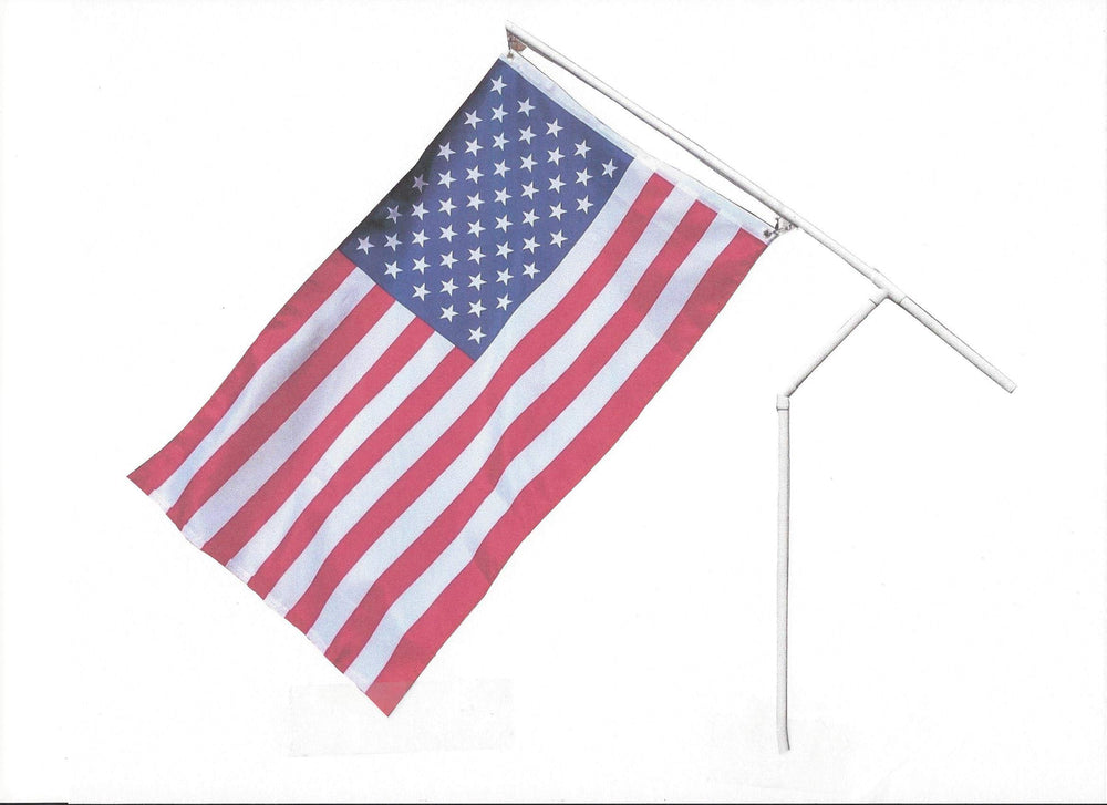 Spinner Flag front packaging showing kit contents and portability benefits
