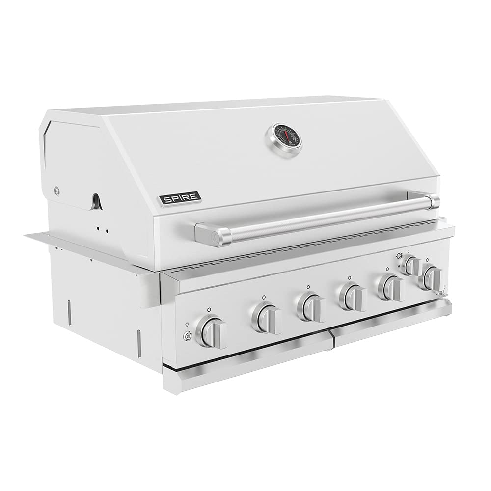 SPIRE front view of 36-inch built-in grill showing professional finish and durability
