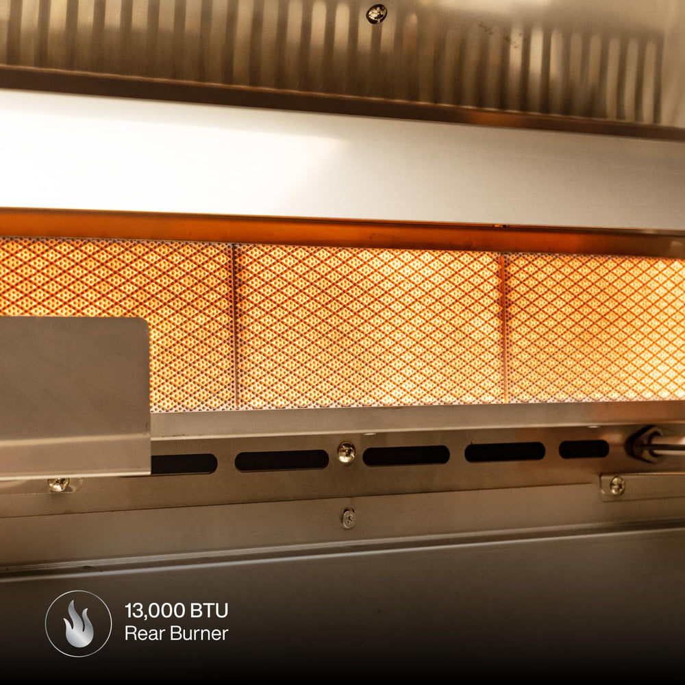 SPIRE side profile in built-in cabinet demonstrating flush installation benefit