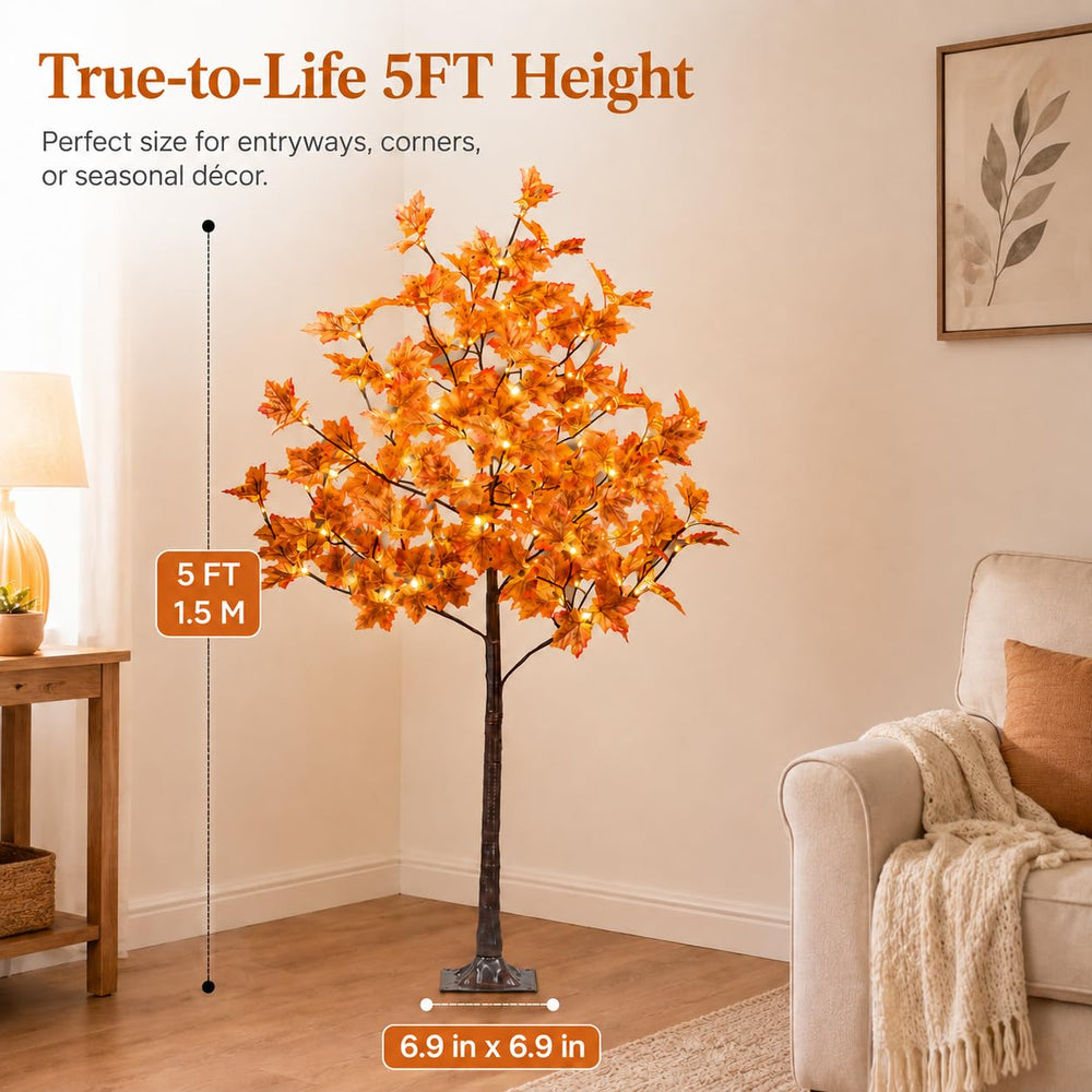 SPIRIT STAR CHRISTMAS CENTER side profile showing branch spread and natural fall silhouette for decor variety