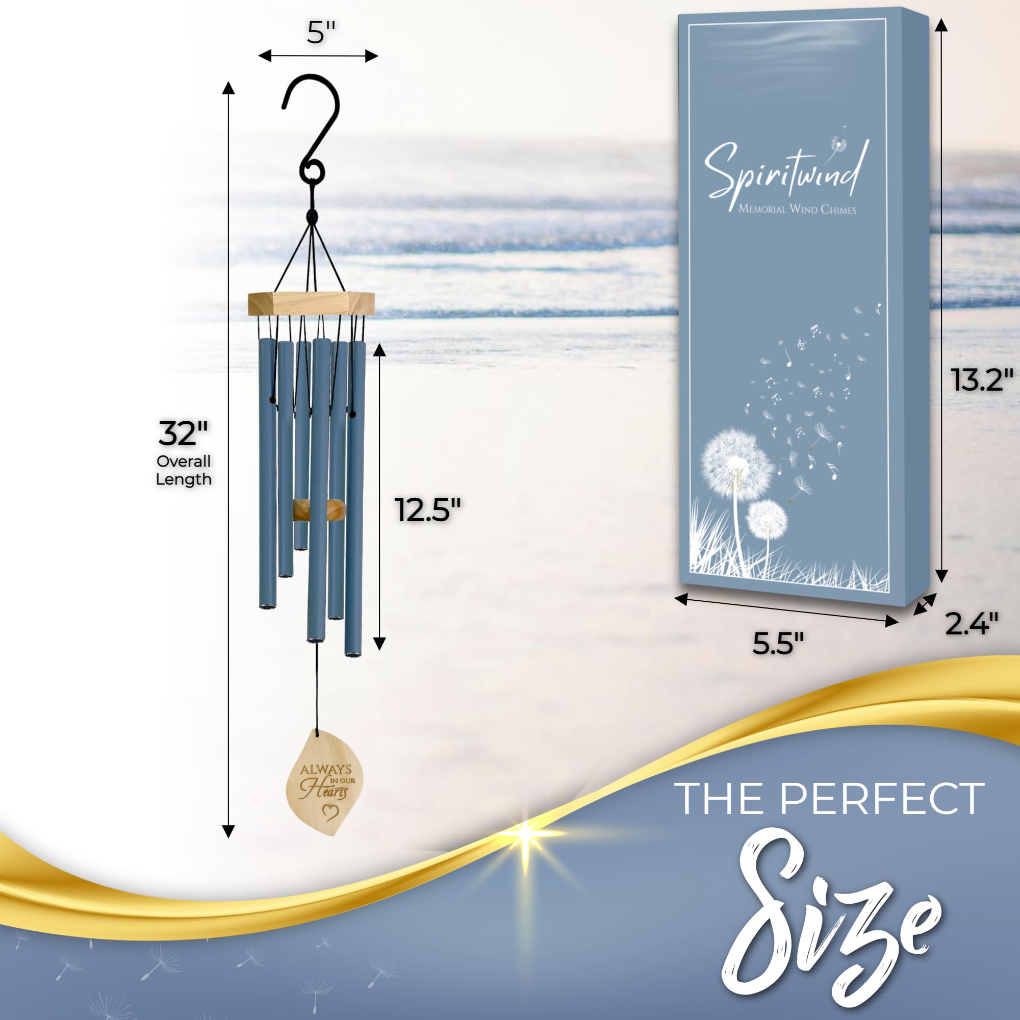 Spiritwind chimes installed in a garden setting illustrating peaceful landscape integration