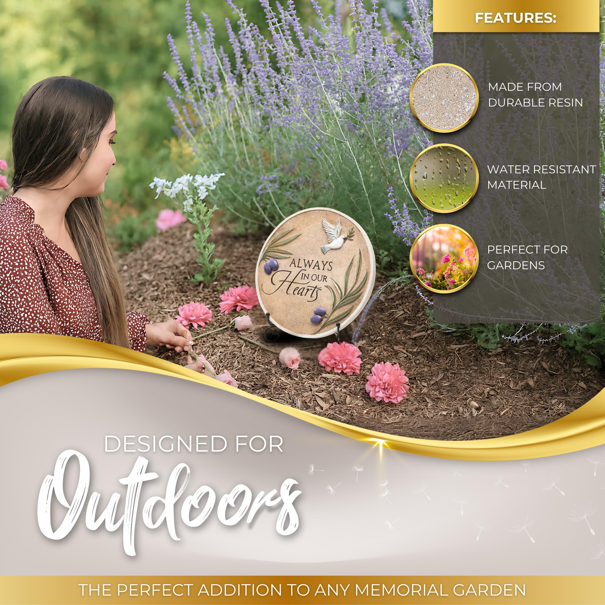 Spiritwind premium gift box with foam casing protecting the memorial stone